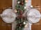DII® 108" Silver Christmas Collage Table Runner